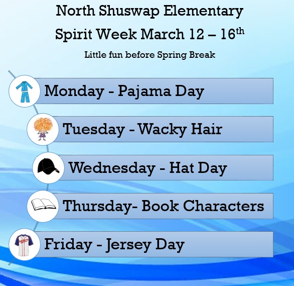 Spirit Week Poster Website